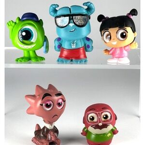 Disney Doorables Pixar MONSTERS INC UNIVERSITY Multi Series Lot of 5 RETIRED NEW